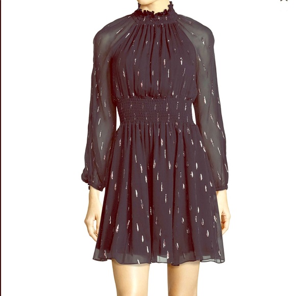 rebecca taylor silver dress